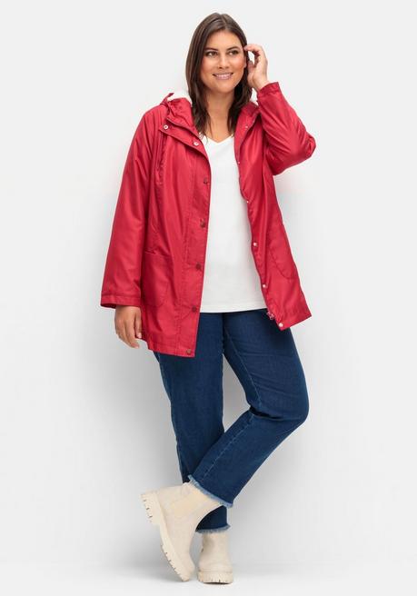 Sheego Windjacke Mit Futter Aus Teddyfleece - Beere Sheego