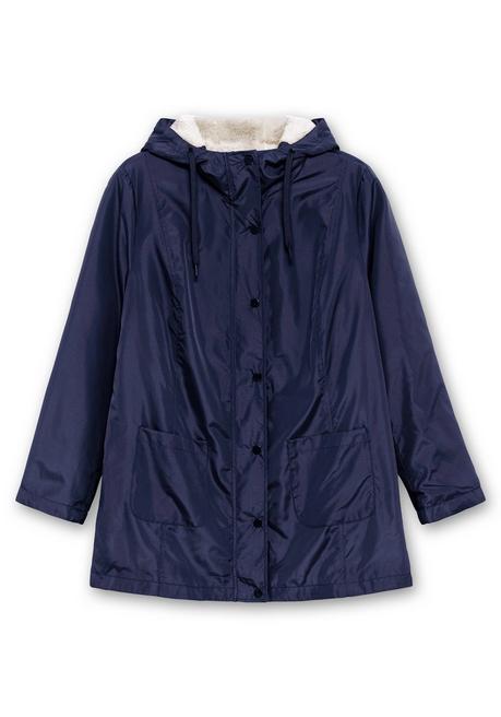 Sheego Windjacke Mit Futter Aus Teddyfleece - Nachtblau Sheego