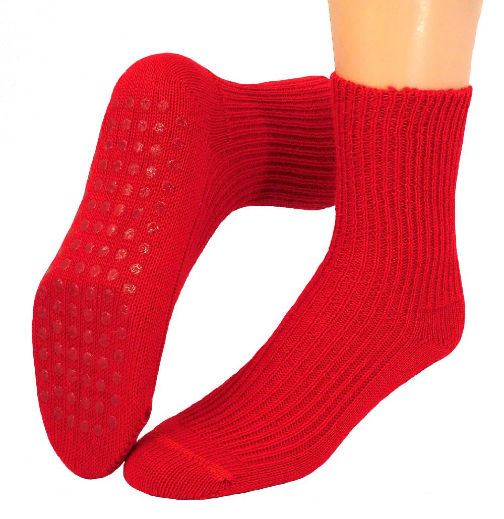 Shimasocks ABS Damen Antirutsch Socken Stoppersocken mit Wolle - Perfekt als Hausschuhersatz
