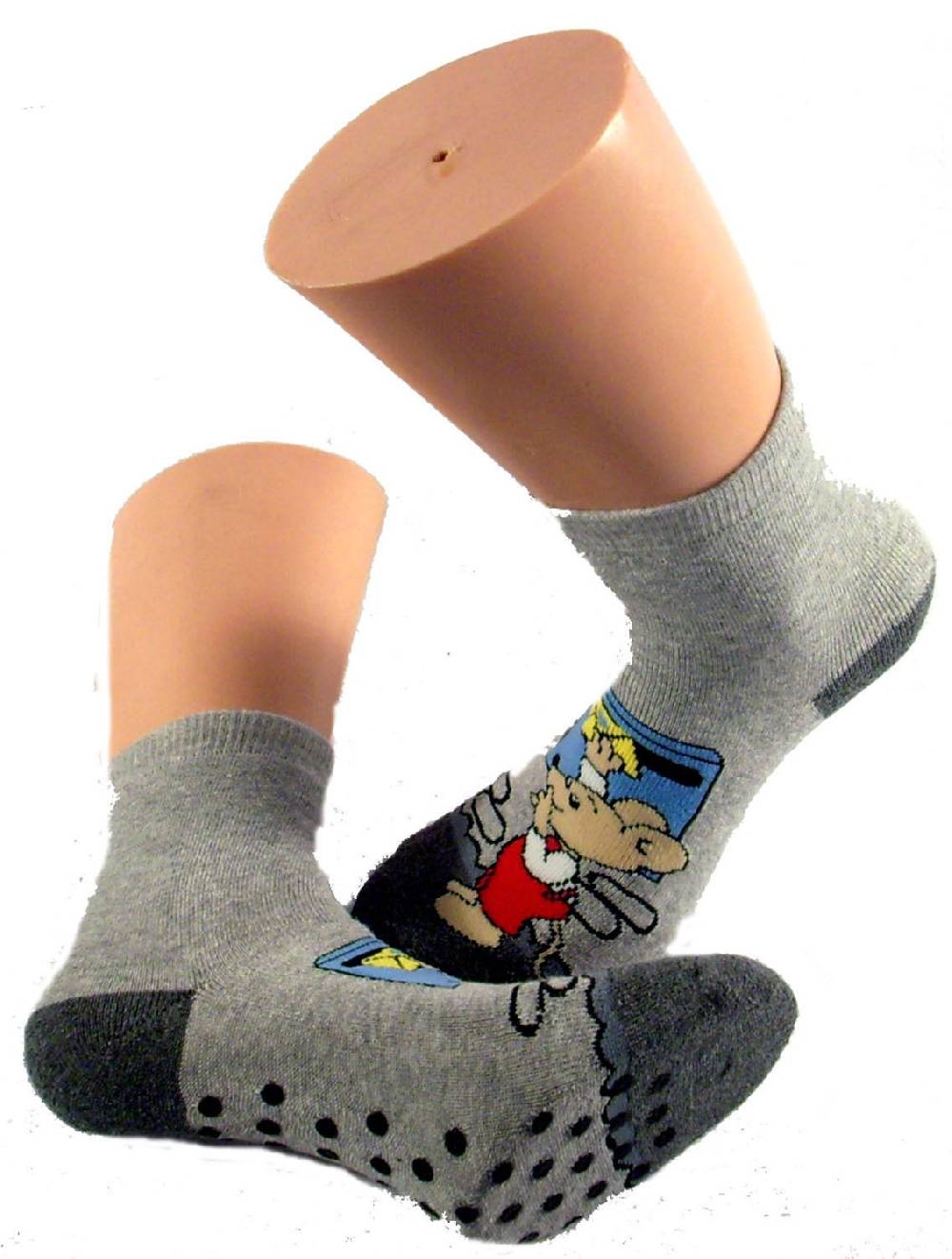 Shimasocks ABS Kinder Socken Vollplüsch 2er Pack Motiv Maus