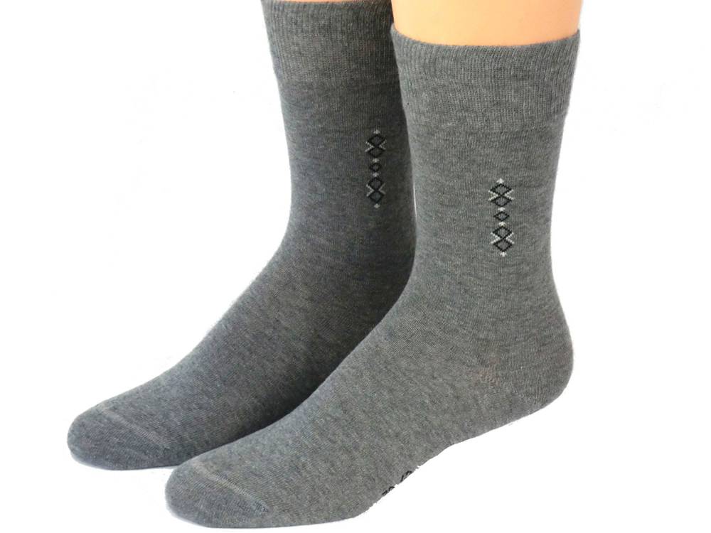 Shimasocks Alltags Baumwoll Herren Socken - Freizeit Strümpfe aus Baumwolle - graumeliert