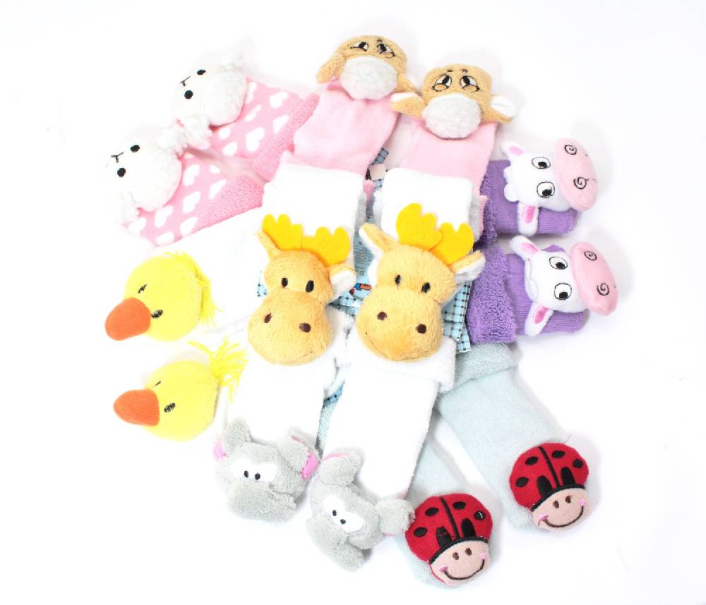 Shimasocks Baby 3D Rasselsöckchen Erstlingssöckchen