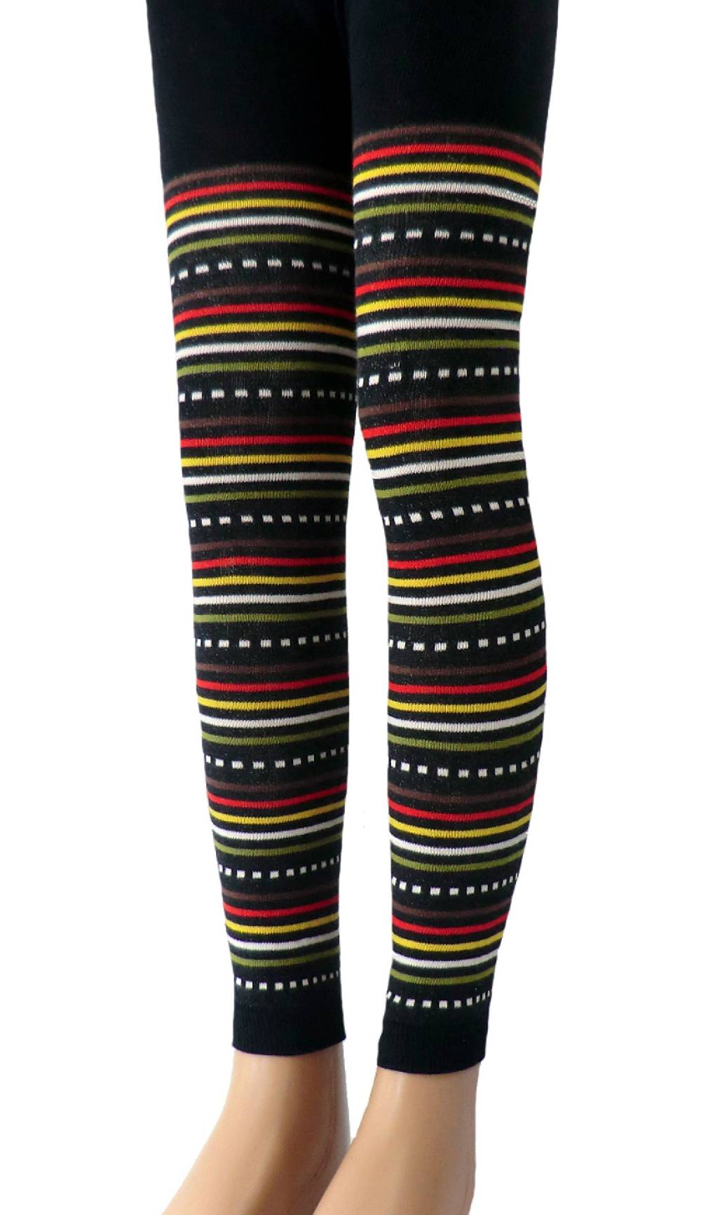 Shimasocks Baby Kinder Caprilegging bunte Feinringel