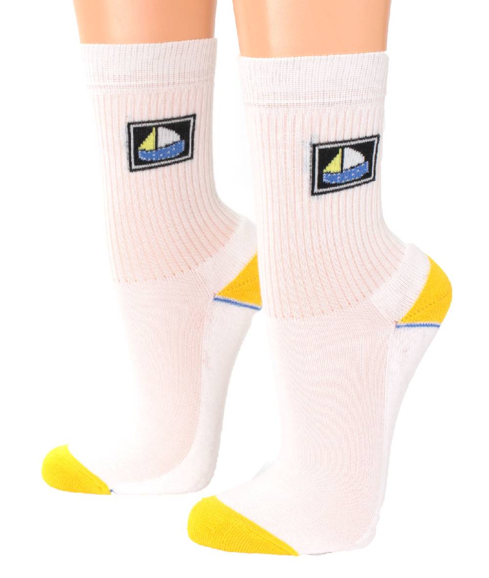 Shimasocks Baby Kinder Socken mit Motiv Segelschiff