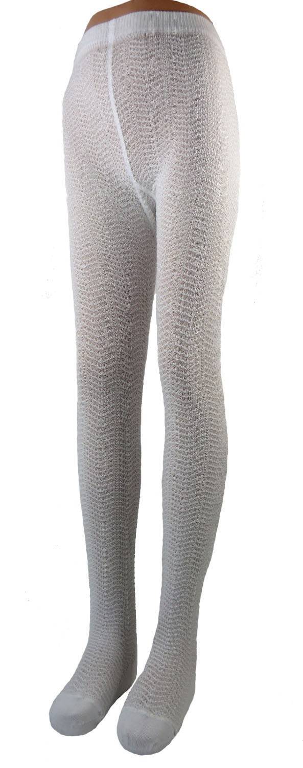 Shimasocks Baby Kinder Strumpfhose weiß Filetmuster