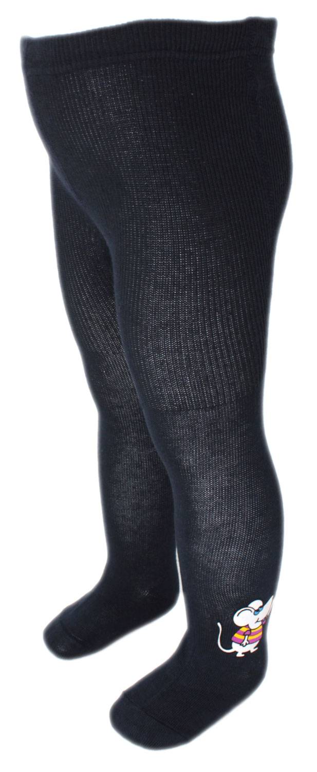 Shimasocks Baby Strumpfhose - Babystrumpfhose mit Maus Motiv in weiß oder Marine