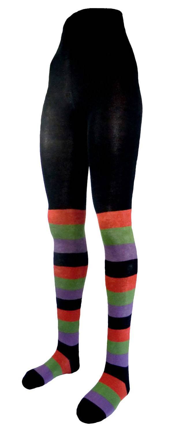 Shimasocks Damen Blockringel Bio Baumwolle Strumpfhose