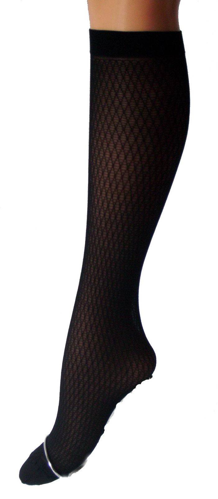 Shimasocks Damen Feinkniestrümpfe gemustert 20 den schwarz