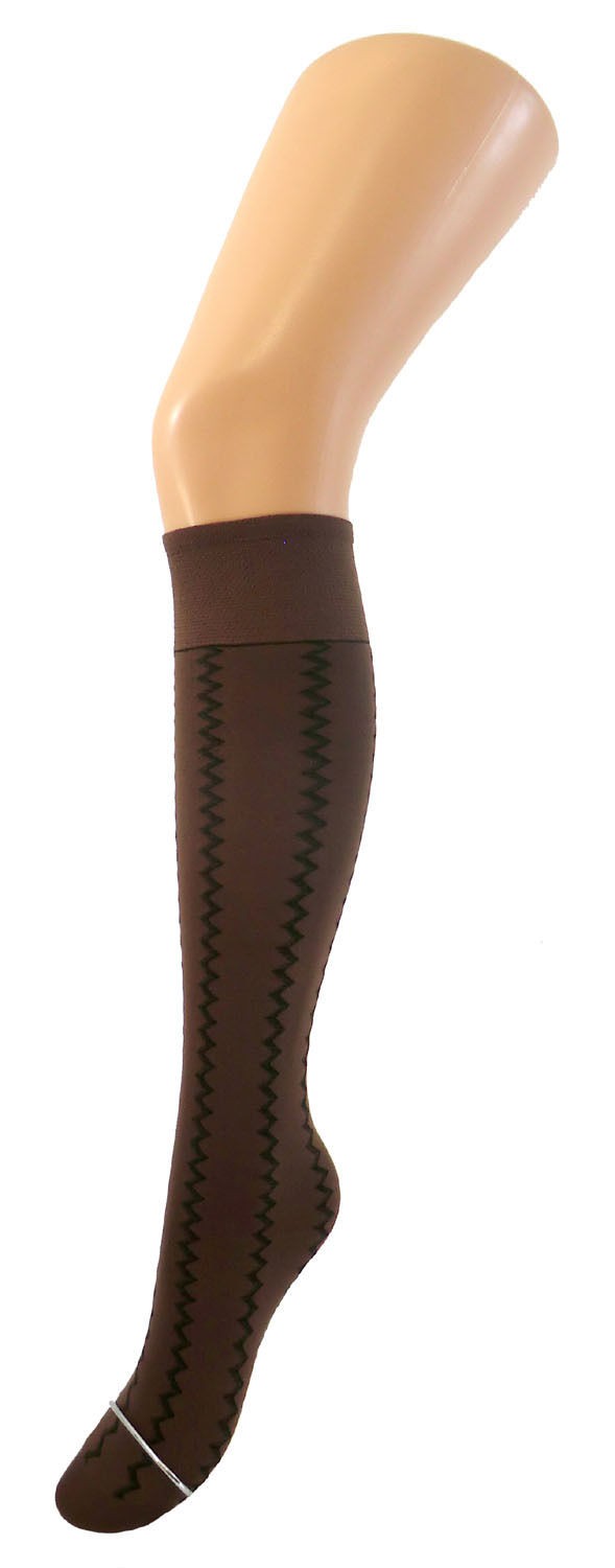 Shimasocks Damen Feinkniestrümpfe gemustert Microfaser 70 DEN