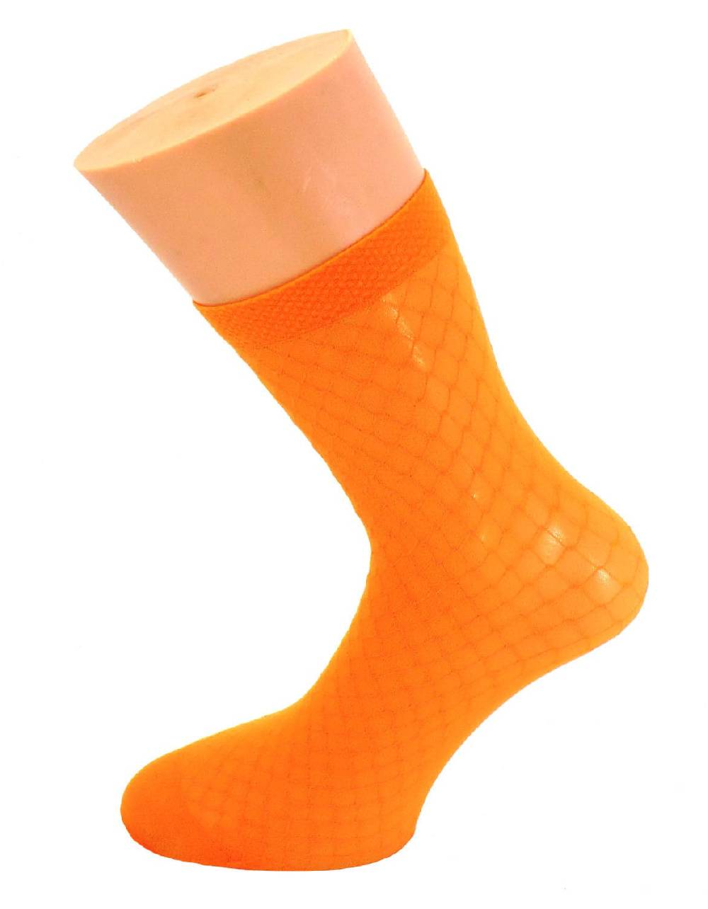 Shimasocks Damen Feinsöckchen unifarben gemustert 20 DEN grün orange NETZ