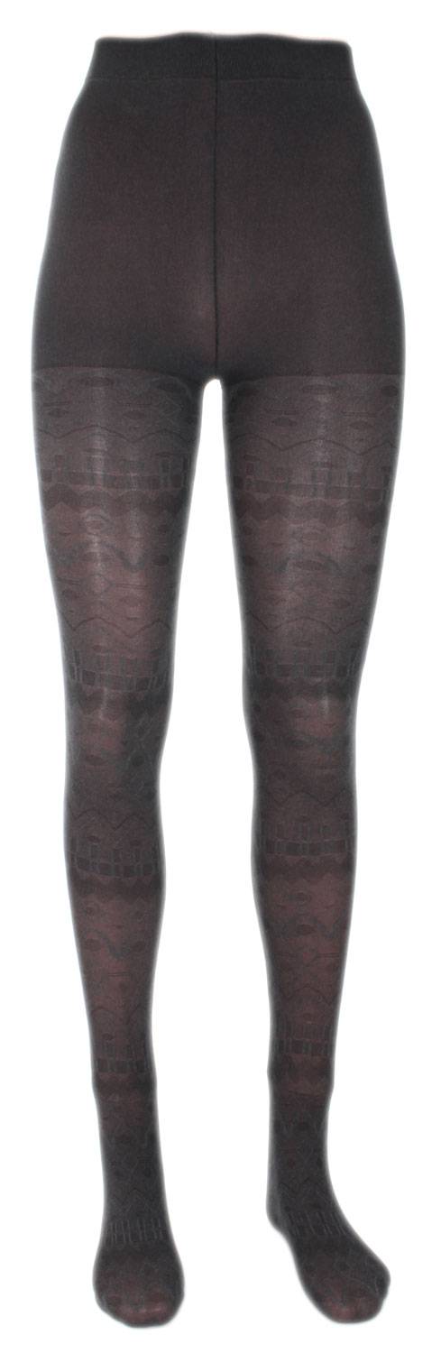 Shimasocks Damen Feinstrumpfhose Microfaser gemustert 60 DEN