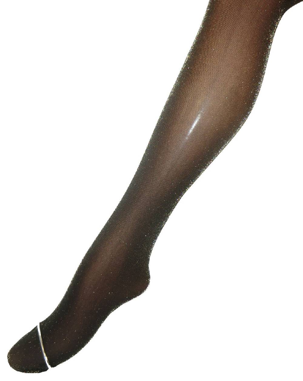 Shimasocks Damen Feinstrumpfhose schwarz Glitzerfäden Silberäden 30 DEN festlich Abend