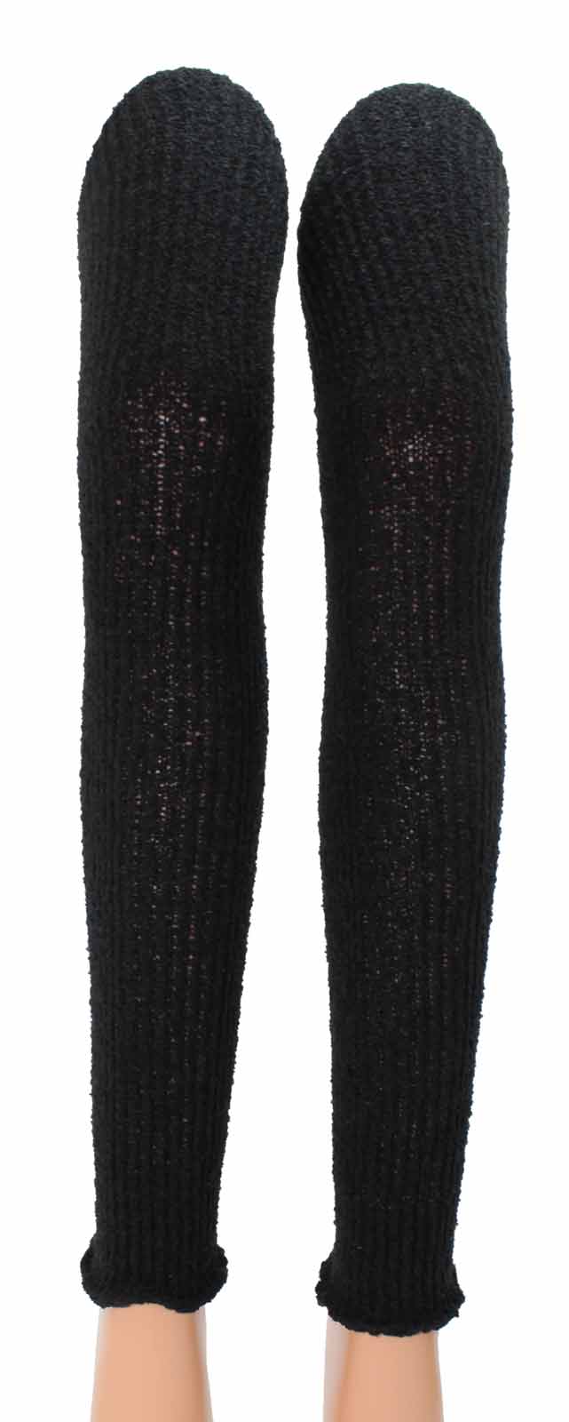 Shimasocks Damen Herren Stulpe Wolle schwarz boucle Legwarmer
