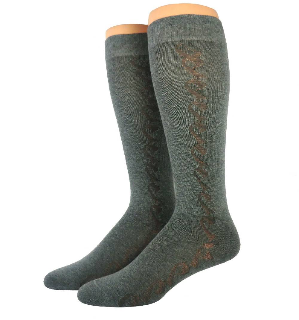 Shimasocks Damen Kniestrümpfe seitliches Rankenmuster