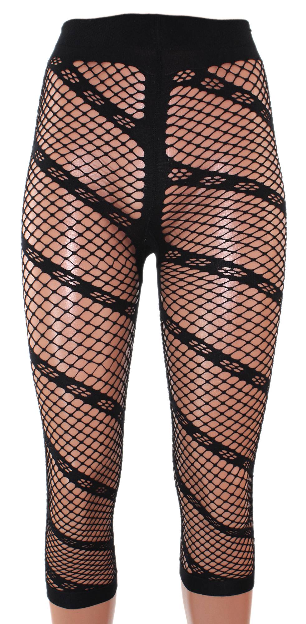 Shimasocks Damen Netz Leggings mit T-Band 3/4 Länge