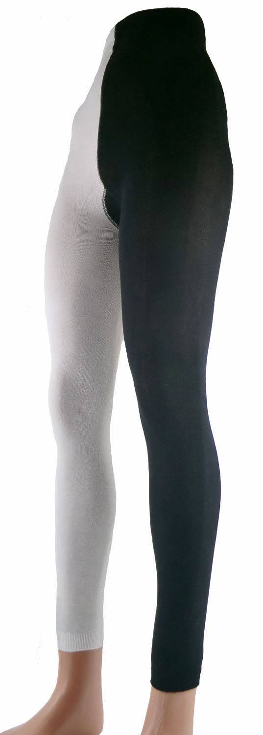 Shimasocks Damen Strickleggings schwarz/weiß und schwarz/rot