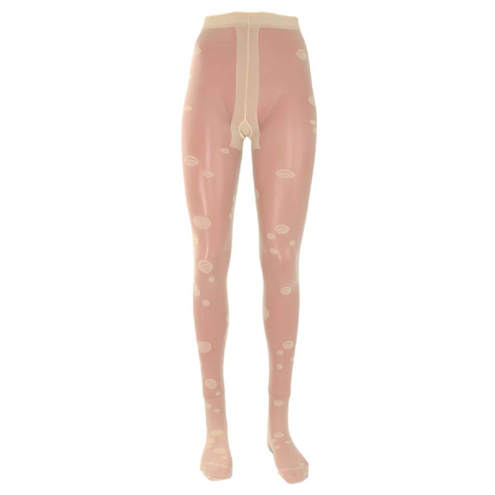 Shimasocks Damen Strumpfhosen mit Muster 20 DEN Feinstrumpfhosen champagner