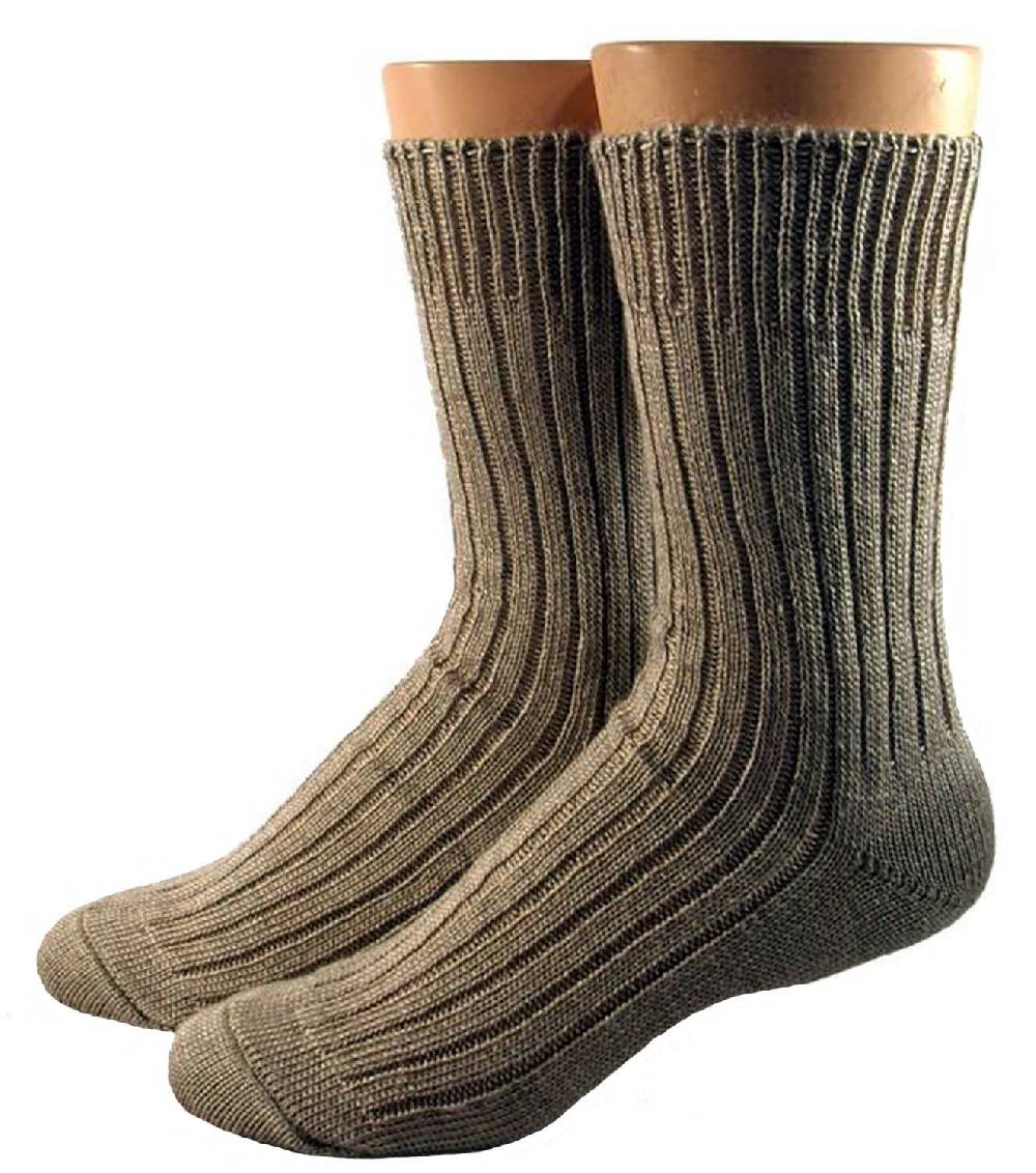 Shimasocks Hautfreundliche kbA Bio Damen & Herren Leinen Socken in dicker Qualität - Natur
