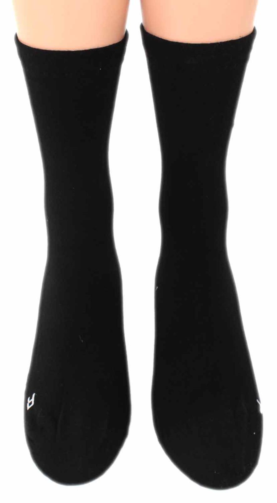 Shimasocks Herren Damen Socken ohne einschneidenden Gummi extra breit schwarz Gr. 35 - 50 Gesundheitssocken