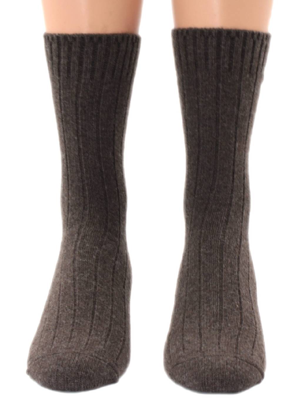 Shimasocks Herren Kaschmir Cashmere Socke Strümpfe braun meliert 39 40 41 42