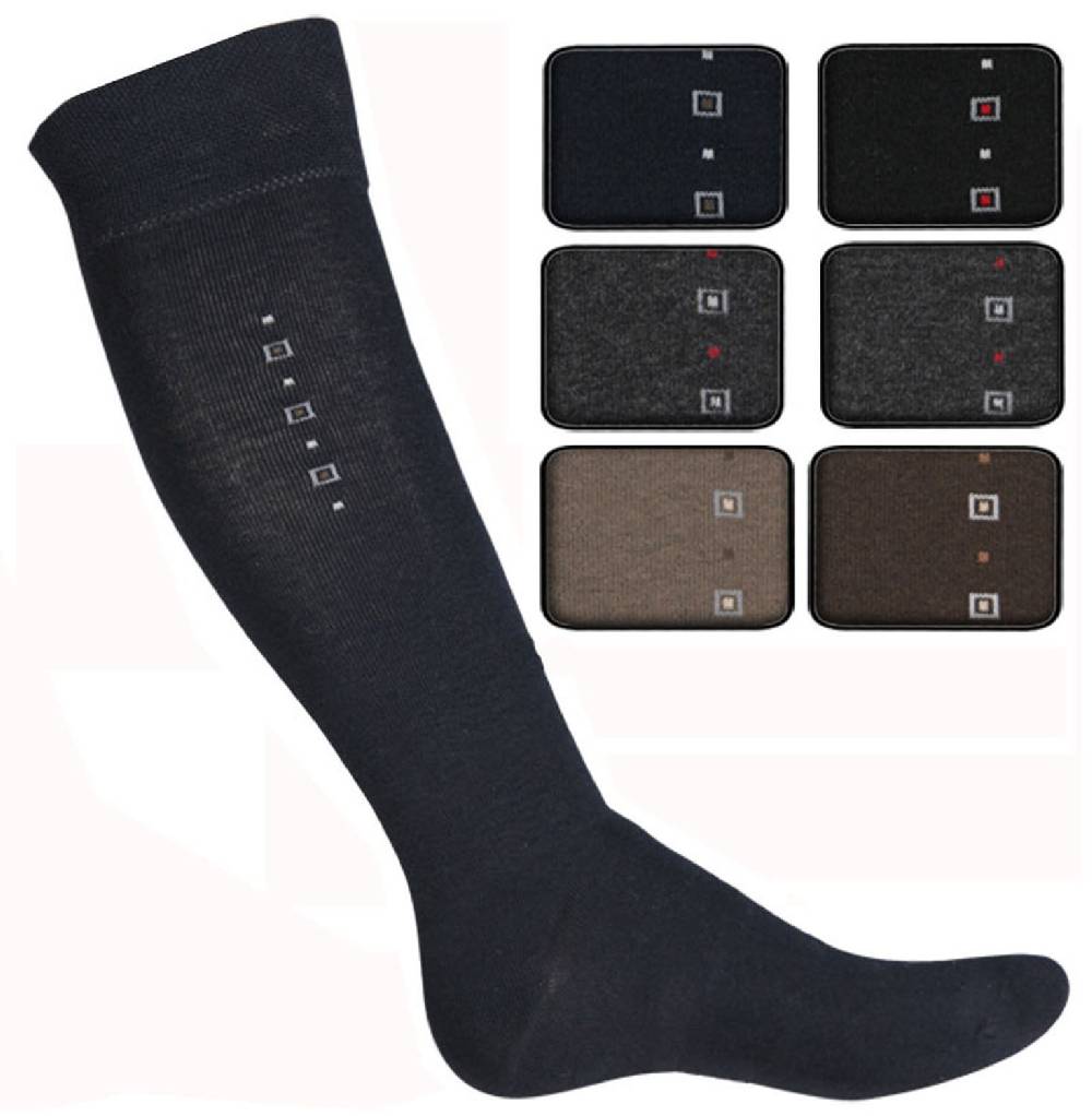 Shimasocks Herren Kniestrümpfe ohne Gummi Diabetiker geeignet