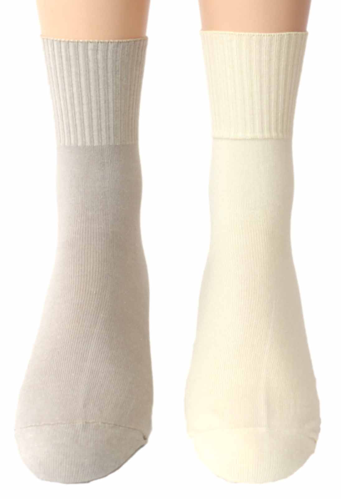 Shimasocks Herren Socken ohne Gummi 2 Paar 98% Baumwolle