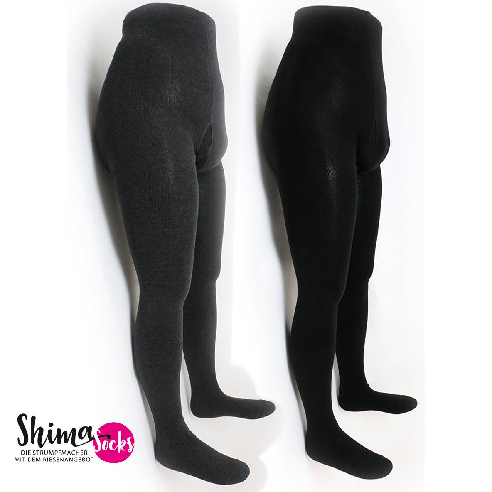 Shimasocks Herren Strumpfhose mit Eingriff - Baumwollstrumpfhose für Männer - auch Übergrößen