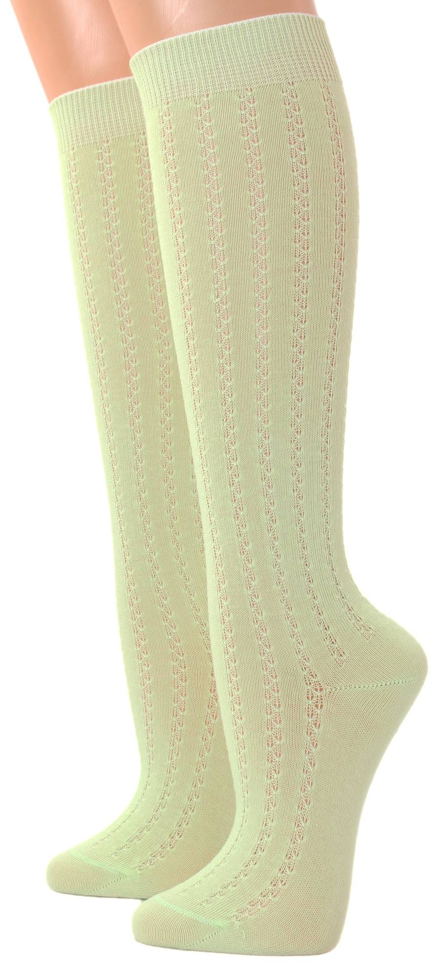 Shimasocks Kinder Kniestrümpfe Mädchen Häkellook uni