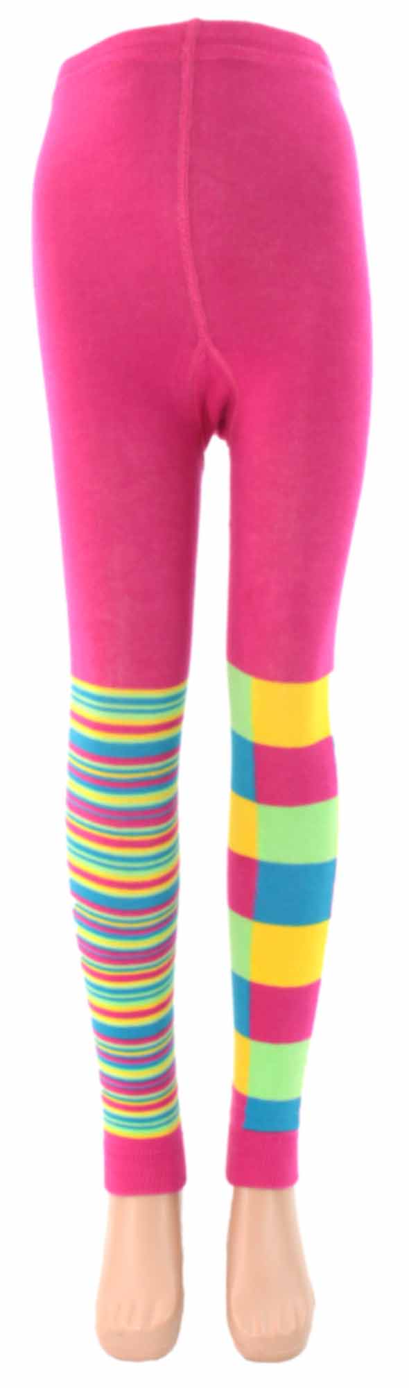 Shimasocks Kinder Legging 1 Bein Ringel 1 Bein Karo