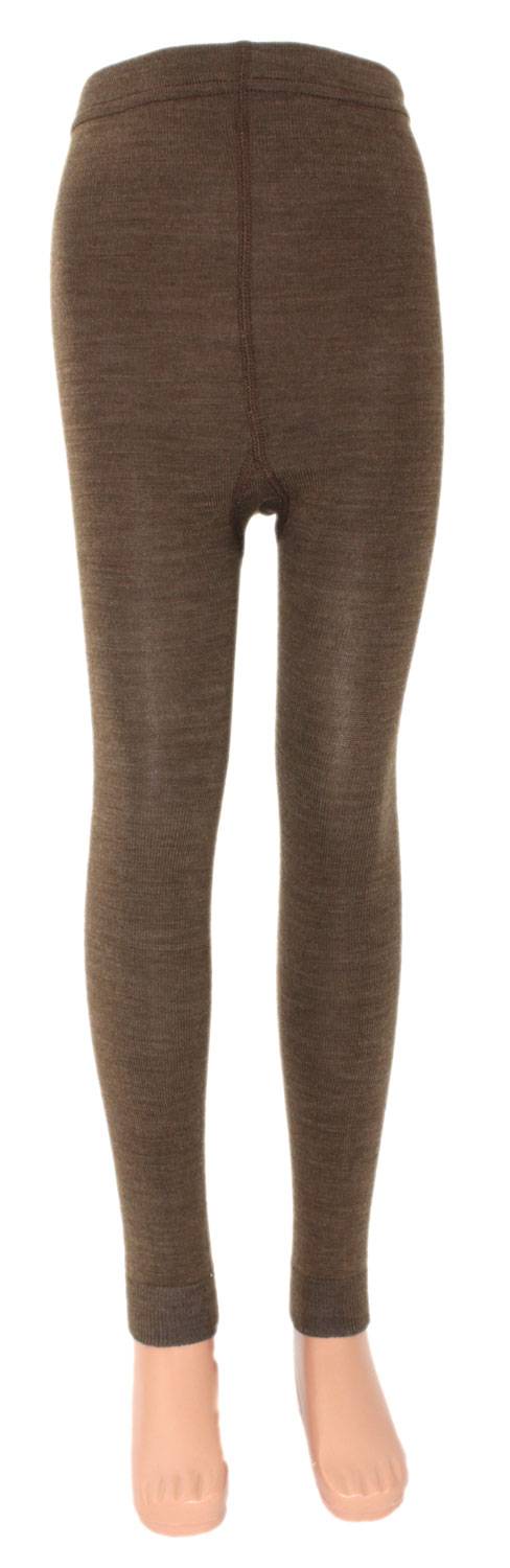 Shimasocks Kinder Legging Leggings Wolle braunmeliert