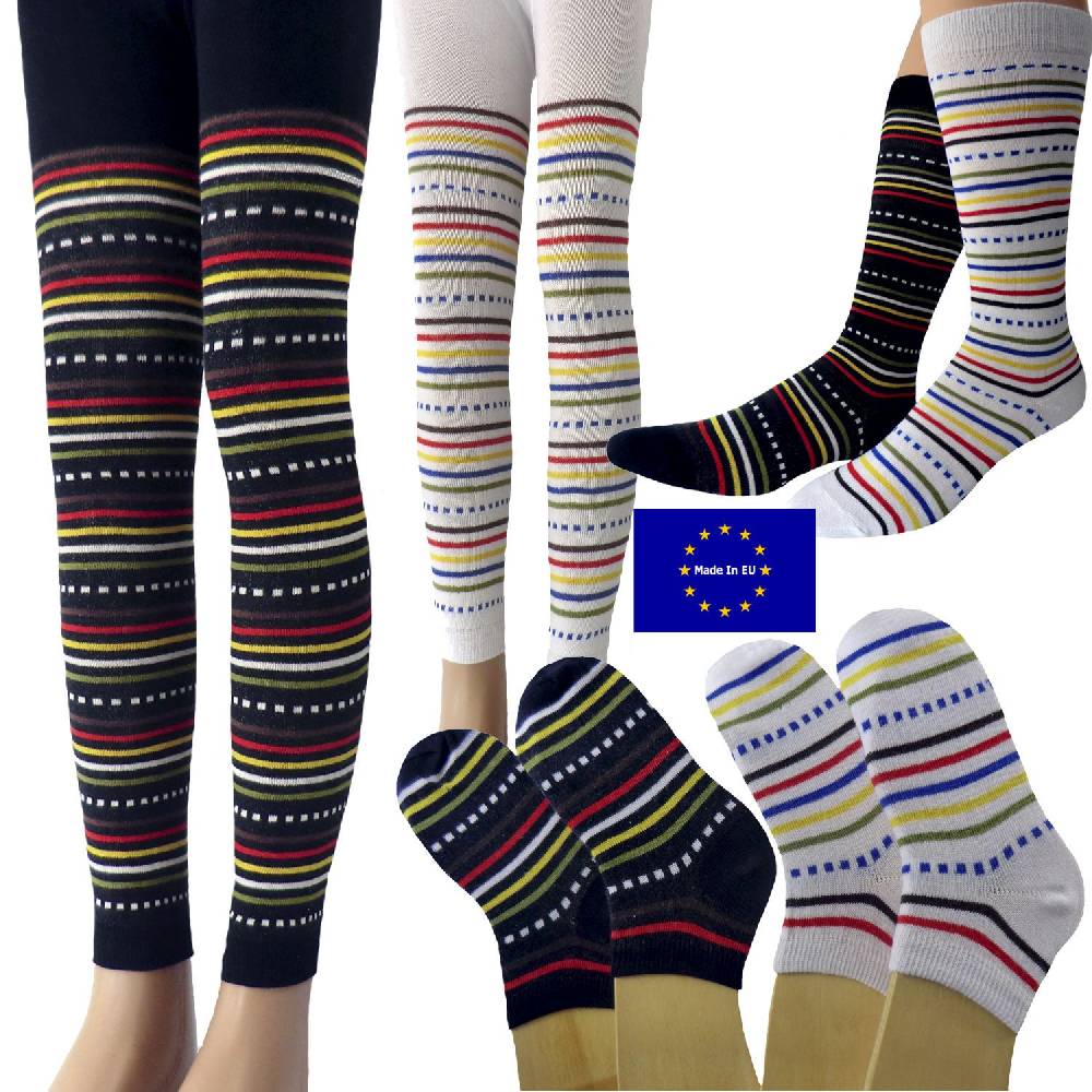 Shimasocks Kinder Set Capri Legging-Kniestrümpfe-Sneaker