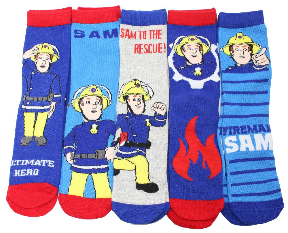 Shimasocks Kinder Socken 5er Pack Feuerwehrmann Sam