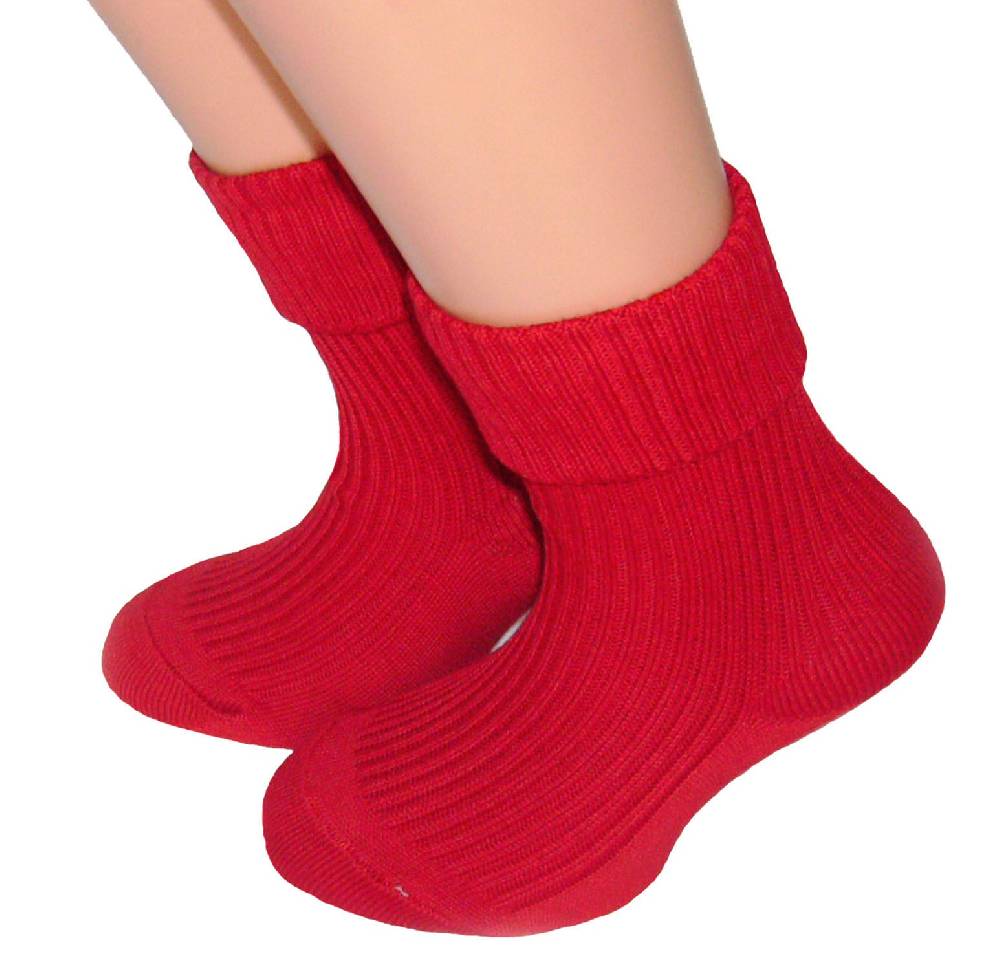 Shimasocks Kinder Socken mit Umschlag 100% Baumwolle
