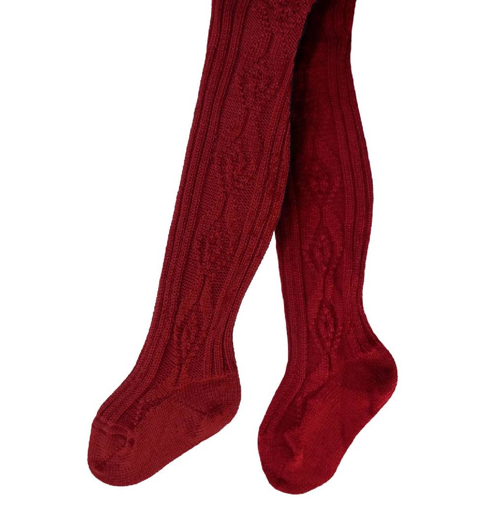 Shimasocks Kinder Strumpfhose mit Kaschmir Zopfmuster