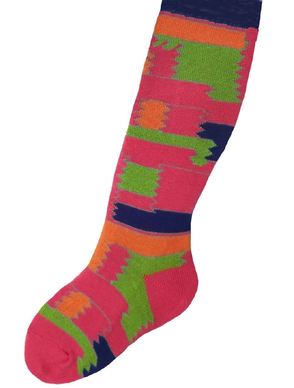 Shimasocks Kinder Strumpfhose Motiv modernes Patchwork