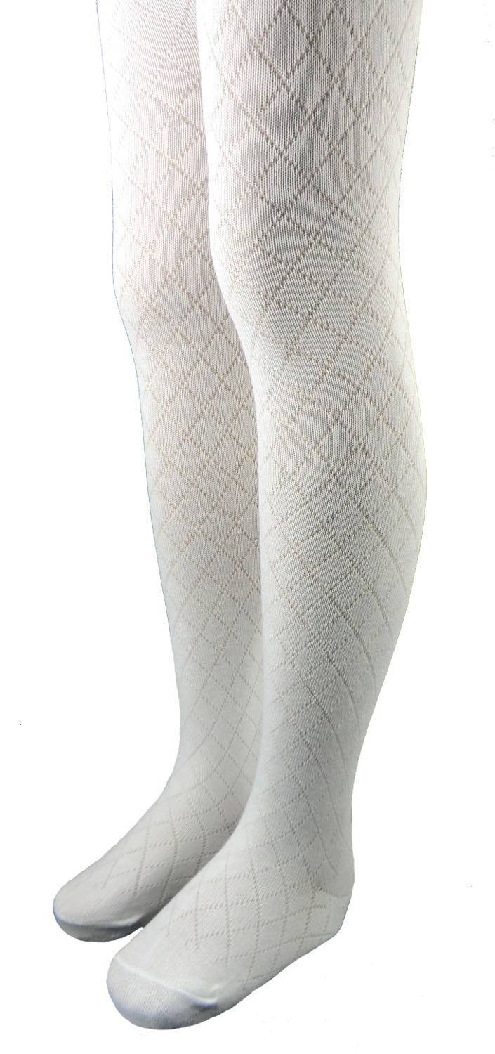 Shimasocks Kinder Strumpfhose weiß Filetmuster Gr. 86/92