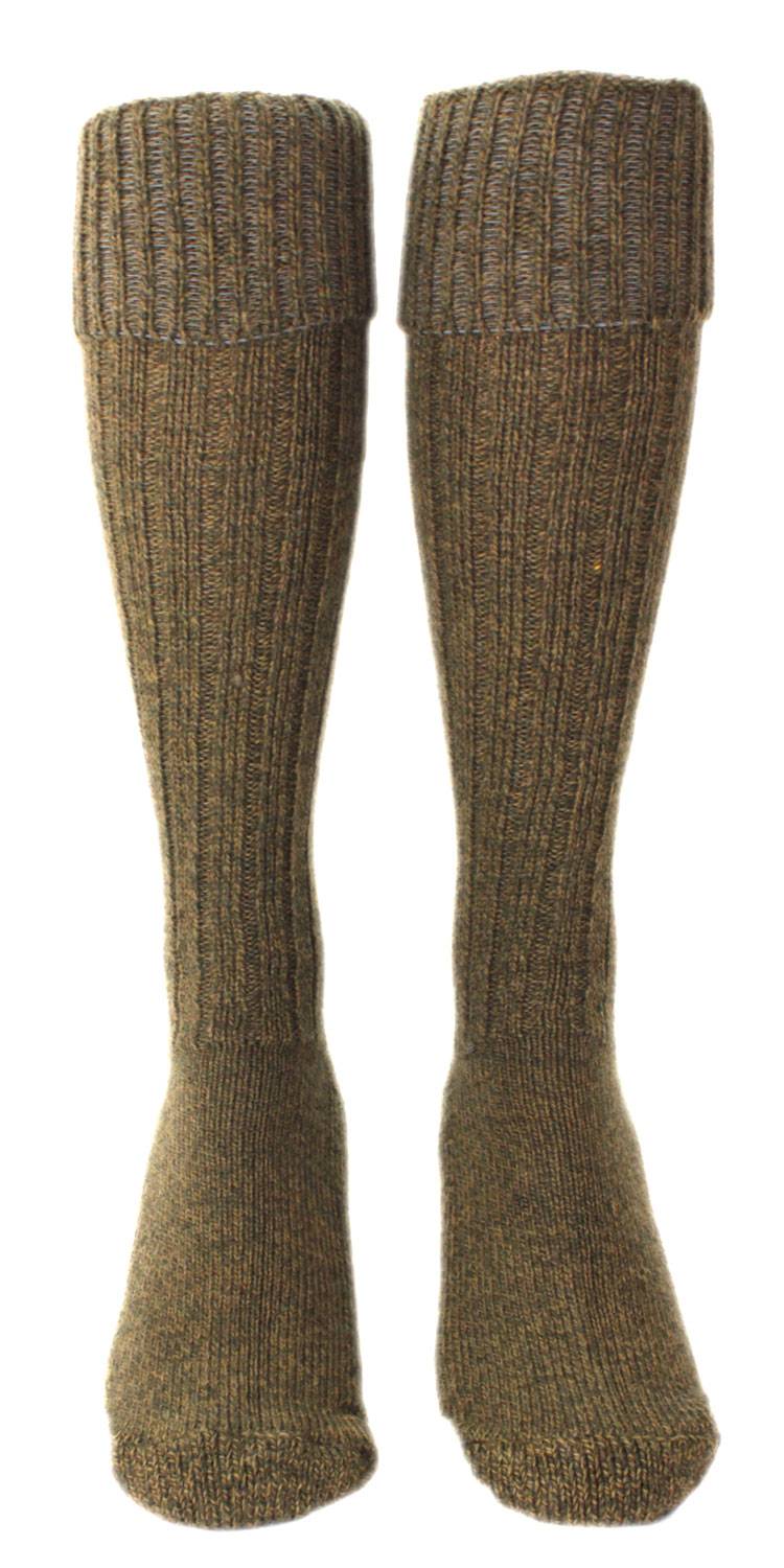 Shimasocks Kniestrümpfe mit Plüschsohle Wolle Kniebundhosenstrümpfe grün/oliv bis Gr. 51/54 Jäger Jagd