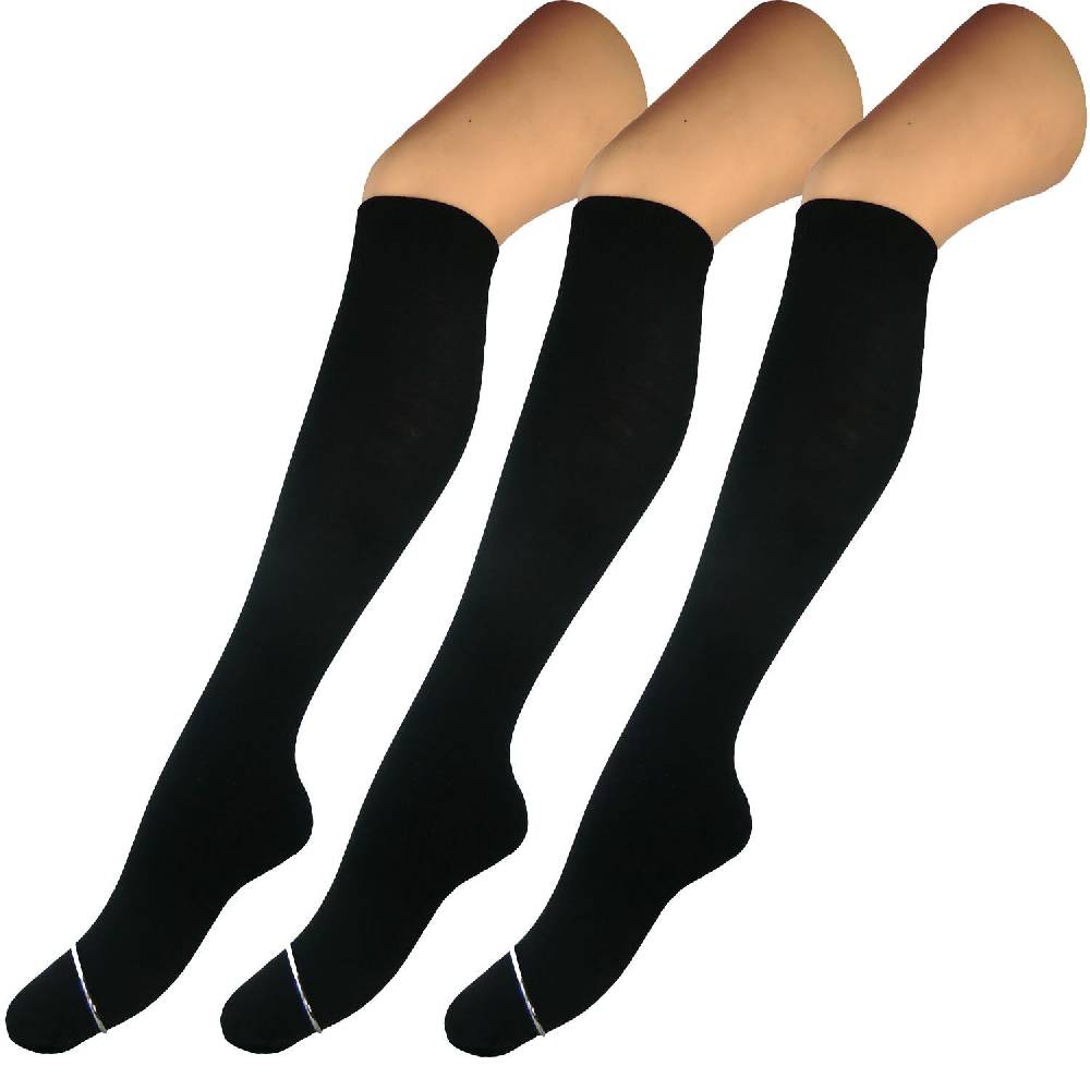 Shimasocks Komfortable Damen & Mädchen Kniestrümpfe - Alltags Damenkniestrümpfe im 3er Pack