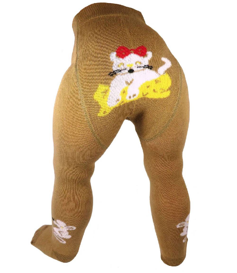 Shimasocks Niedliche Baby Strumpfhose - Babystrumpfhose für Jungen & Mädchen Motiv - Katze