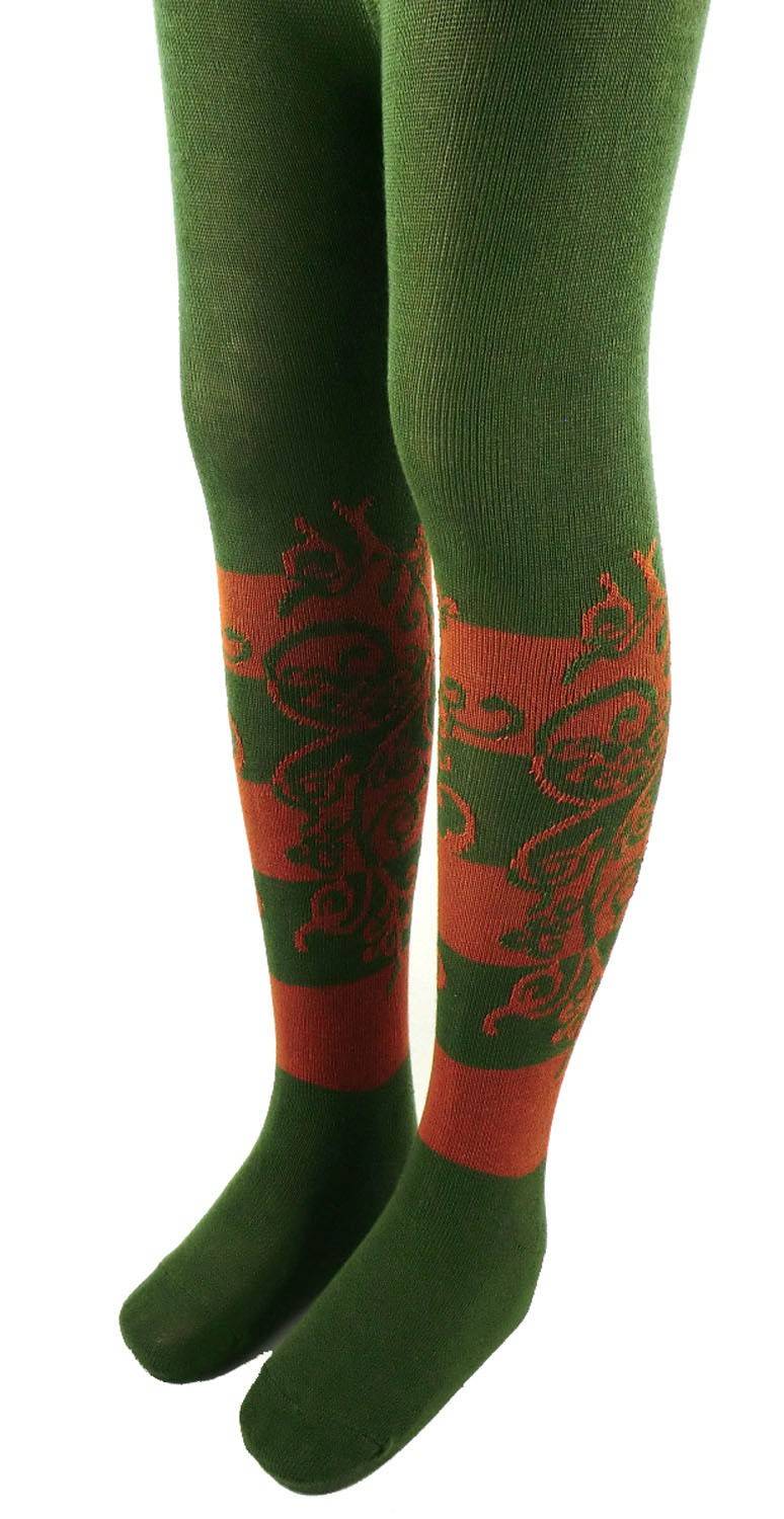 Shimasocks Schöne Kinder Strumpfhose mit Blütenzweig - Kinderstrumpfhose aus Bio Baumwolle