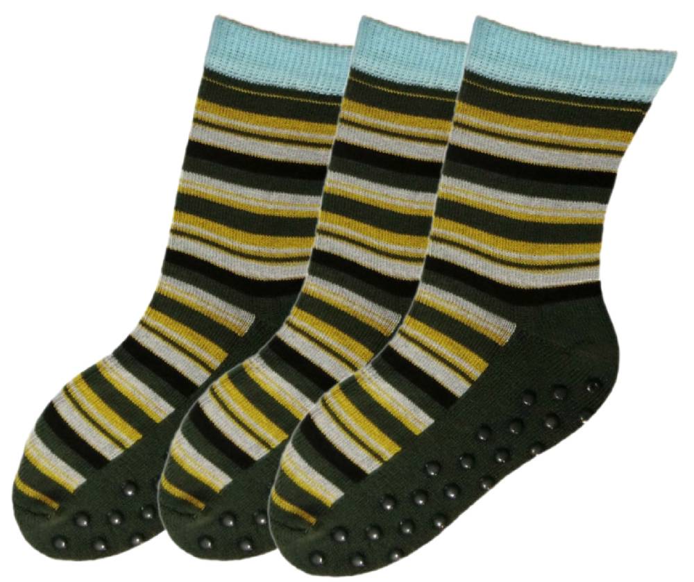 Shimasocks ABS Socken geringelt Kinder 3er Pack