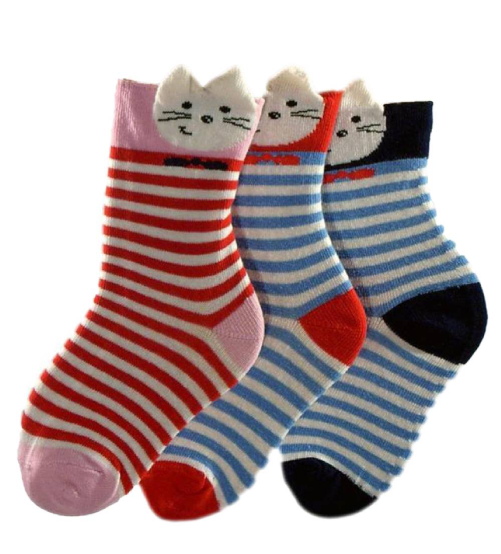 Shimasocks Baby Söckchen 3D Kätzchen 3er Pack