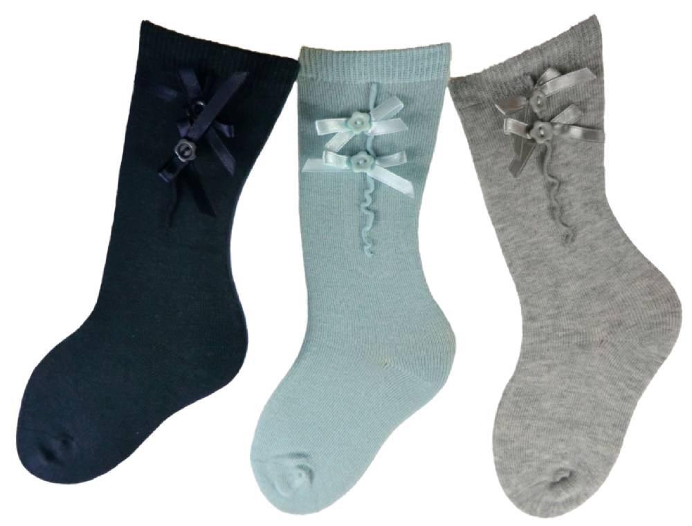 Shimasocks Baby Söckchen mit Schleife Dreierpack