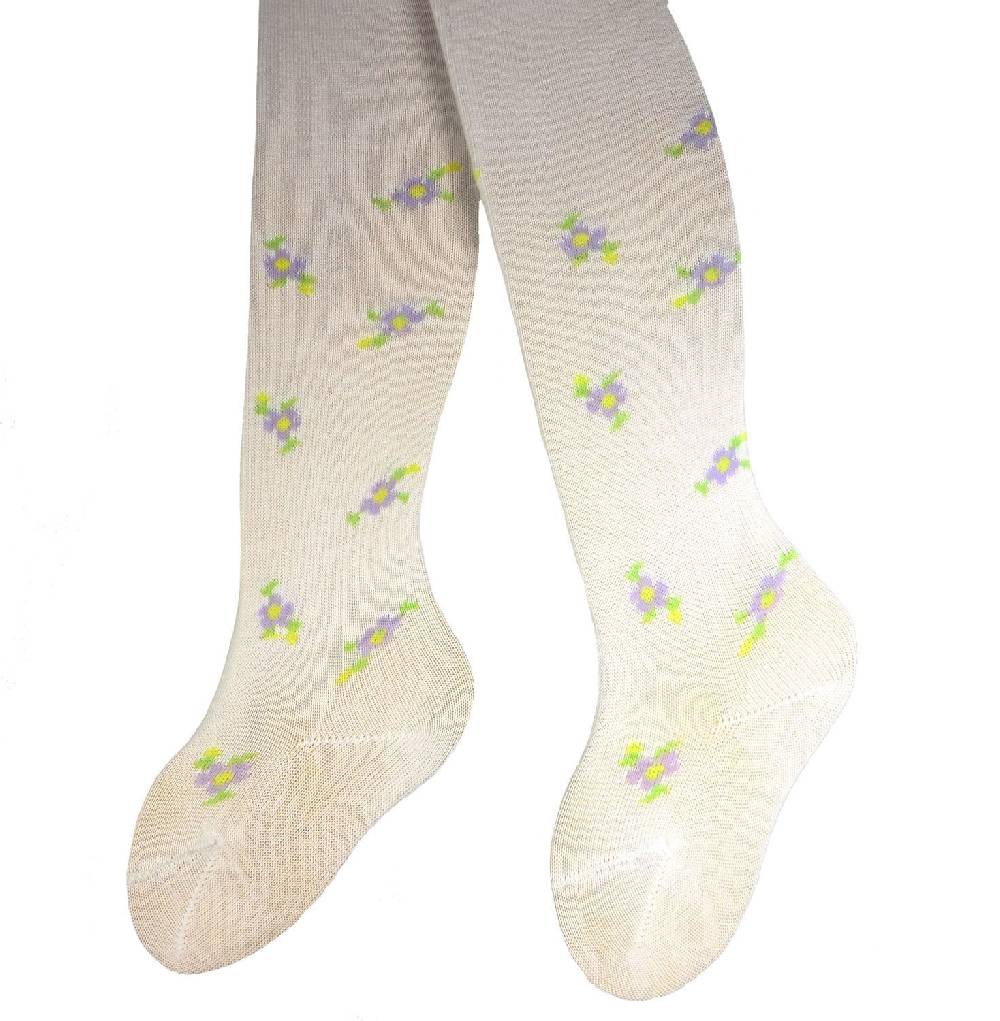 Shimasocks Baby Strumpfhose Blütenmuster