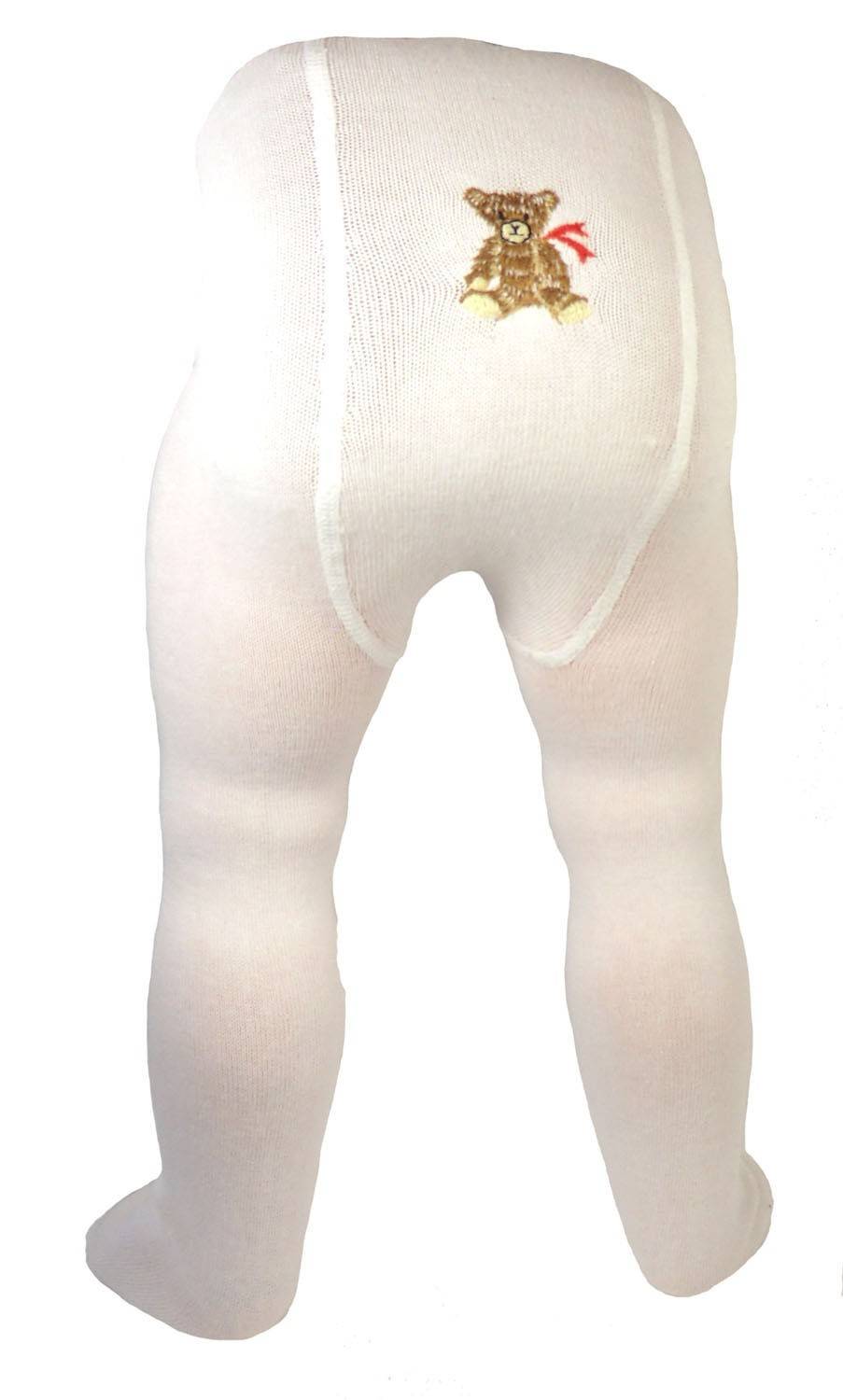 Shimasocks Baby Strumpfhose weiß mit Stickmotiv Shimasocks Baby Strumpfhose weiß mit Stickmotiv