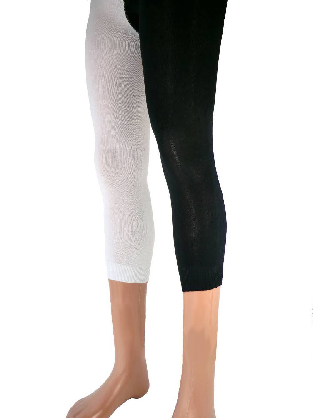 Shimasocks Damen Capri Leggings schwarz/weiß