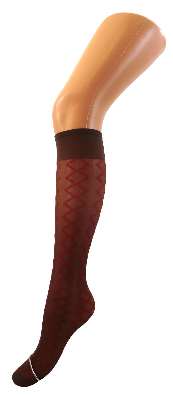 Shimasocks Damen Feinkniestrümfe gemustert 20 DEN