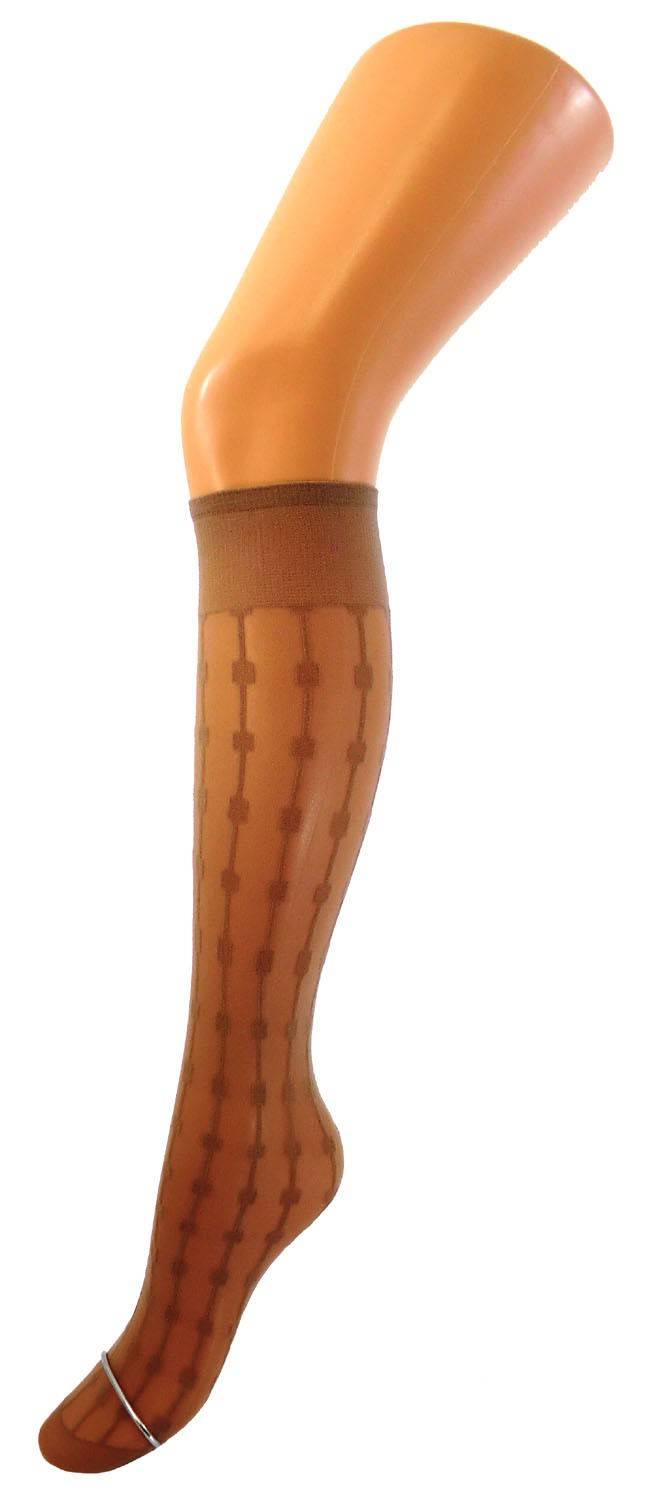 Shimasocks Damen Feinkniestrümpfe gemustert 20 DEN