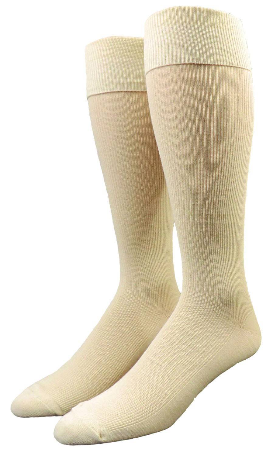 Shimasocks Damen Herren Wollkniestrümpfe rohweiß