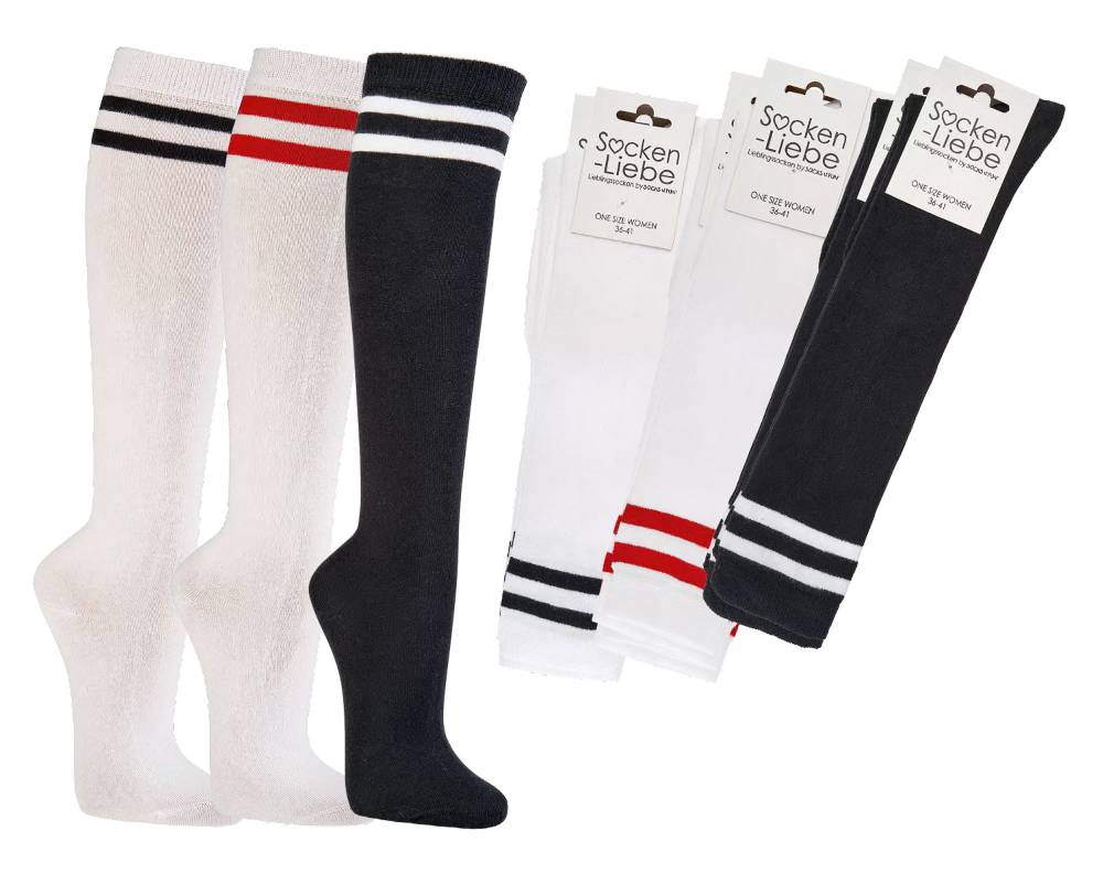 Shimasocks Damen Kniestrumpf College Style